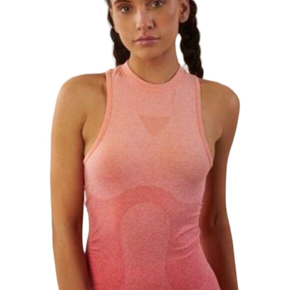 Gymshark Seamless Ombre Peach Pink Activewear Tank Top sz S - Picture 4 of 11